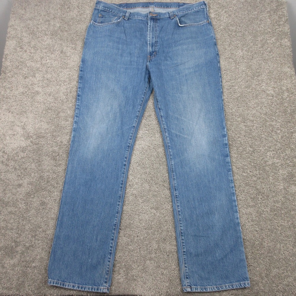 Vintage Polo Ralph Lauren Jeans Mens 38x34 Blue Regular Straight Zip Denim Pants